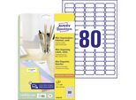 Avery L7632 - Etichette Autoadesive Permanenti Per Indirizzi Di Ritorno - Bianco - 35,6 X 16,9 Mm - 2000 Etichette (25 Fogli X 80) (L7632-25)