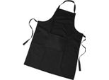 Creativ Company Grembiule In Cotone Nero Con Scatola, 89 X 66 Cm