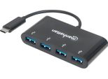 Manhattan Usb 3.1 Gen1 Typc-Hub 4 Usb A-Ports Strom üBer Usb