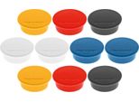 Magnetoplan 1662010 Magnetoplan Discofix Magnete Rotondo "Colore"", Colori Assortiti"