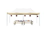 Toolport 3X6M Gazebo Pieghevole, Economy Acciaio, Crema