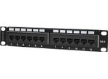 Intellinet 10" Patchpanel 1HE 12-Port Cat6 Utp Schwarz"