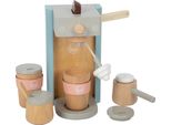 Piede Piccolo 12247 Set Caffettiera In Legno "Gustosa"" Gioco Di Ruolo"