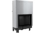 Inserto Camino Ad Acqua Kratki Mba 17 Kw Ø 200 Con Porta Scorrevole Pannellata Nera