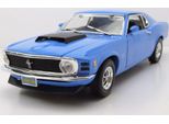 Motormax 73154B Ford Mustang Boss 429 1970 Blu 1:18