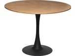 Tavolo Da Pranzo "Elias"" - Metallo E Legno D100 Cm - Atmosphera CréAteur D'intéRieur"