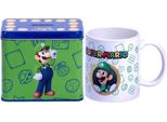Nintendo Super Mario Bros Luigi Mug + Money Box Set