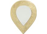 Specchio Decorativo, Cornice In Metallo, 18 X 18 Cm, Dorato