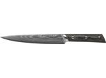 Lamart LT2104 Coltello Per Affettare, Lama Molto Affilata E Manico Ergonomico, Acciaio Inox, Legno Da Imballaggio, Argento/Nero, Lunghezza Lama 20 Cm, Lunghezza Lama 33,5 Cm