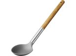 Lamart LT3978 Utensile In Nylon Con Manico In Legno (Acacia), Resistente Alla Temperatura Fino A 210°C, Acacia, Acciaio Inox, Nylon, Lunghezza 34 Cm