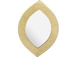 Specchio Decorativo, Cornice In Metallo, 18 X 18 Cm, Dorato