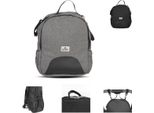 Borsa Fasciatoio Lorelli Aria, 2 Tasche Laterali, Schienale Imbottito, Zaino Fasciatoio Grigio