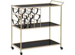 Furnlux String Gold Tavolino 79Cm / Colore Principale: Oro / Dimensioni: 79 X 82 X 40 Cm