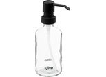 5Five Simply Smart Seifenspender, Dosierspender, Glas, Kunststoff, Transparent, 250 Ml, 174798A