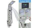 Sistema Doccia A Led, Display Della Temperatura, Massaggio Multifunzione, Nichel L-8009