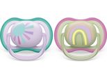 Philips Avent Succhietto 2-Pack Ultra Air 0-6 M - Sun