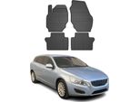 2007-2016 Volvo V70 Tappetini Tpe Nero 4 Pz