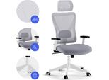 Sedia Da Ufficio Ergonomica SENSE7 Tone, Sedia Da Scrivania, Schienale, Braccioli E Poggiatesta Regolabili, Fino A 130 Kg, Bianco