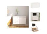 Vidaxl Armadio A Muro Bianco 60X30X35 Cm In Legno Di Pino Massiccio - Mensole A Muro