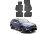 2015-2022 Bmw X1 F48 Tappetini Tpe Nero 4 Pezzi