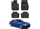 2011-2019 Bmw Serie 3 F31 Touring Tappetini Tpe Nero 4 Pz