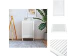 Vidaxl Anta Dell'armadio A Doghe Bianco 69X49,4 Cm In Legno Di Pino Massiccio - Ante Dell'armadio