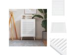 Vidaxl Anta Dell'armadio A Doghe Design Bianco 61,5X49,4 Cm In Legno Di Pino Massiccio - Ante Dell'armadio