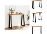 Vidaxl Consolle Con Bordo Ad Albero 110X35X80 Cm In Legno Massiccio Di Acacia - Tavoli Laterali