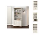 Vidaxl Libreria Vigo Bianco 85X35X170 Cm In Legno Di Pino Massiccio - Librerie & Librerie