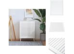 Vidaxl Armadio A Battente Design Bianco 69X59,4 Cm In Legno Di Pino Massiccio - Porte Per Armadi
