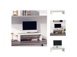Vidaxl Supporto Per Monitor Bianco 50X27X15 Cm In Legno Di Pino Massiccio - Mobili Tv