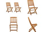 Vidaxl Sedie Da Giardino Pieghevoli 2 Pz. Legno Massiccio Di Acacia - Sedia Da Giardino - Sedie Da Giardino - Sedia Pieghevole - Sedie Pieghevoli