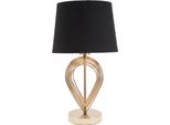 Mauro Ferretti Lampada Da Tavolo Maxt E27 Ø 24X44 Cm Oro Nero