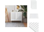 Vidaxl Ante Dell'armadio A Doghe 2 Pezzi Bianco 61,5X39,4 Cm Legno Massiccio - Ante Dell'armadio