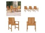 Vidaxl Sedie Da Pranzo Da Giardino 3 Pz. Legno Massiccio Di Acacia - Sedia Da Pranzo Da Giardino - Sedie Da Pranzo Da Giardino - Sedia Da Pranzo - Sedia Da Giardino