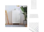 Vidaxl Armadio A Doghe Design Bianco 99,3X59,4 Cm In Legno Di Pino Massiccio - Porte Per Armadi