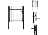 Vidaxl Cancello Di Recinzione Con Punte Di Lancia 100 X 75 Cm - Cancelli Da Giardino