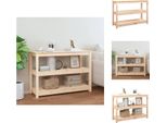 Vidaxl Tavolino 110X40X74 Cm In Legno Di Pino Massiccio - Tavolini