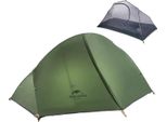 Tenda Ultraleggera Da Zaino, 1 Persona, Doppio Strato, 1P - 20D - Verde