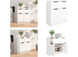 Vidaxl Credenza Bianca 60X30X70 Cm Materiale A Base Di Legno - Credenza - Credenza - Armadio - Armadio Portaoggetti