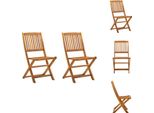 Vidaxl Sedie Da Giardino Pieghevoli 2 Pz. Legno Massiccio Di Acacia - Sedie Da Giardino