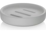 Portasapone, 11,5 Cm, Ceramica Con Rivestimento In Gomma, Grigio - Kela | Sana