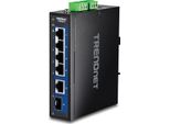 Trendnet TI-G50611 Trendnet 6-Port Industr. 2.5G Din-Rail Switch With 10G Ports