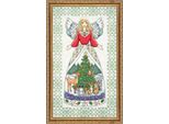 Kit Punto Croce Contato Design Works "Angelo D'inverno"", 23X38Cm"