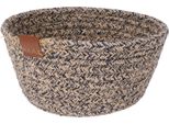 Cestino Portaoggetti In Tessuto Di Cotone Lavorato A Maglia, 18 X 8 Cm