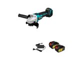 Smerigliatrice Angolare Elettrica A Batteria, Motore Brushless, Diametro Disco 125 Mm, 2 Batterie