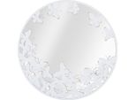 Mauro Ferretti Specchio Da Parete Bianco Farfalla Ø 62,5X2,3 Cm Bianco