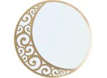 Furnlux Specchio Da Parete Luci Gold 72Cm / Colore Principale: Oro / Dimensioni: 72 X 72 X 1 Cm