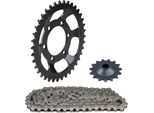 Set Di Catene 3 Pezzi Nero 15/38 Denti Per ZüNdapp Super Combinette Tipo 517-08L0 (Motore 266-53L0)