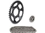 Set Di Catene 3 Pezzi Nero 13/43 Denti Per ZüNdapp Gts Ks 50 Tipo 517 529 / Super Sport 50 Tipo 517-35